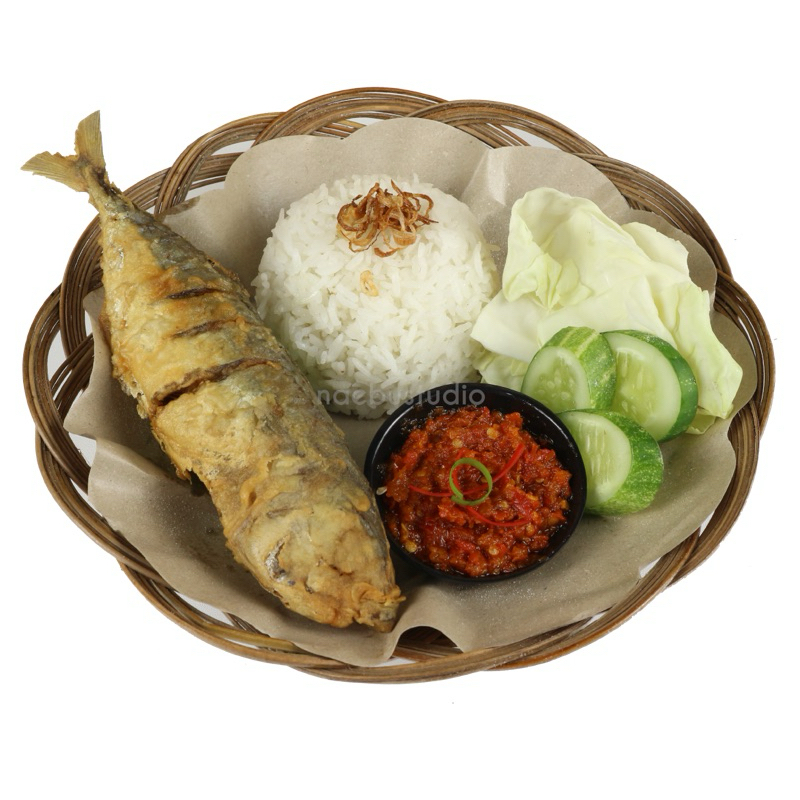 

Nasi sambal bajak ikan kembung