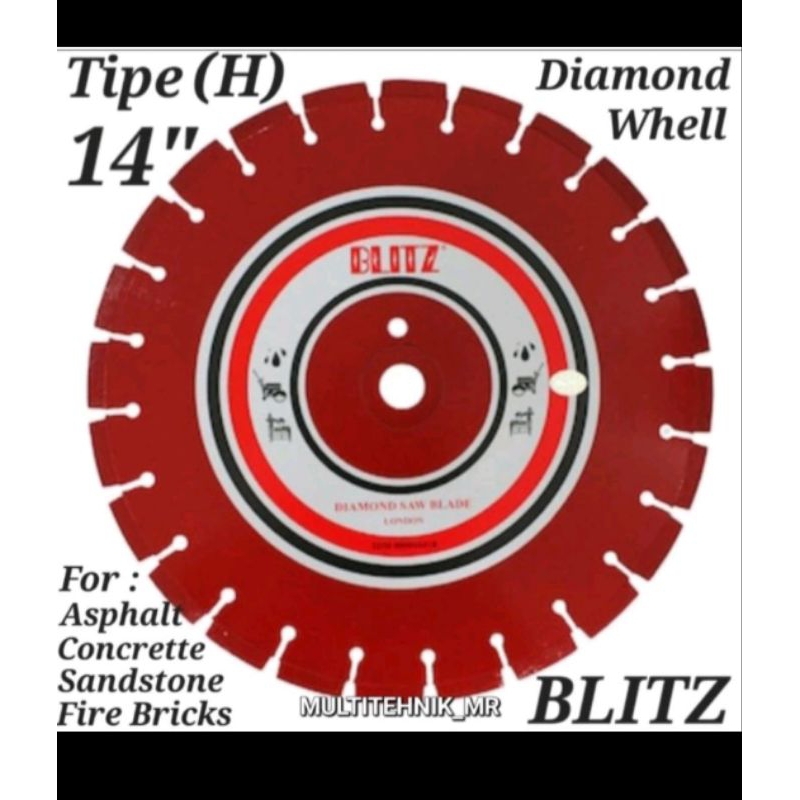 Blitz cuter 14" tipe H / diamond wheel Blitz 14" / Blitz cutter aspal ori