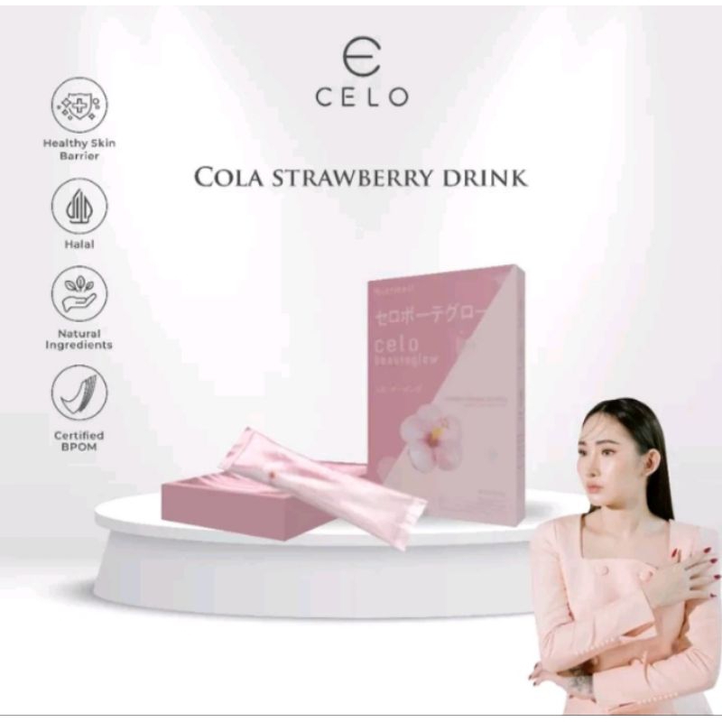 Celo Beauteglow/ Kolagen Strawberry Celo/ Collagen Strawberry Lemon Celo
