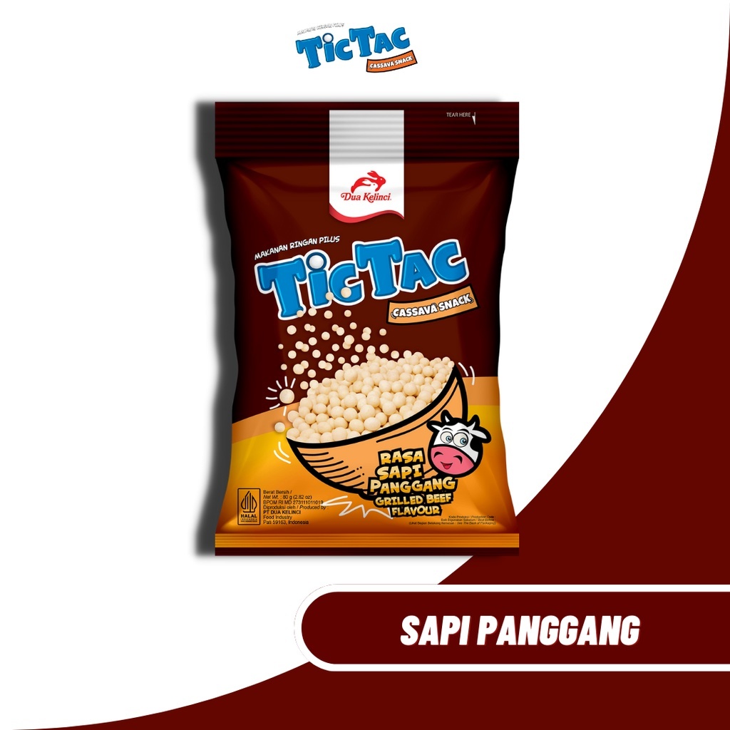 

Dua Kelinci Tic Tac Snack Pilus Sapi Panggang 14 g