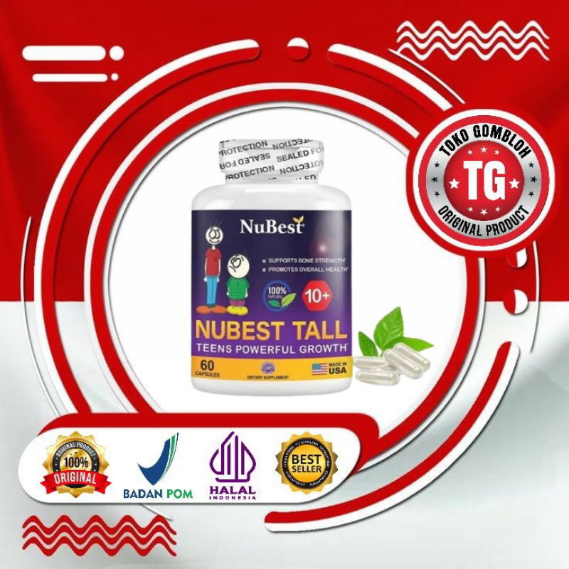 Nubest Tall 10+ Penambah Tinggi Badan Alami Nubest Tall Usa 100% Original Suplemen Peninggi Badan An