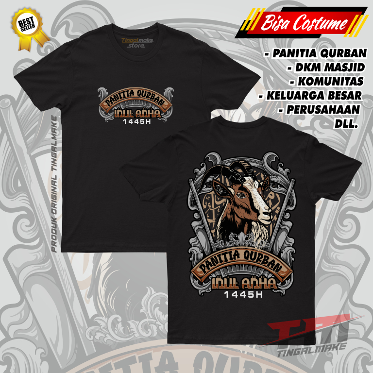 DTF | COSTUME QURBAN Z6 PANITIA QURBAN TSHIRT | KAOS QURBAN | SABLON DIGITAL DTF | SABLON SATUAN - F