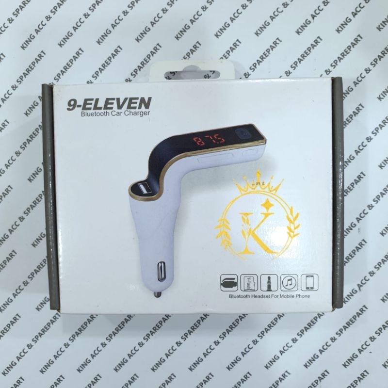 CAR CHARGER MODULATOR FM TRANSMITTER WIRELESS BLUETOOTH