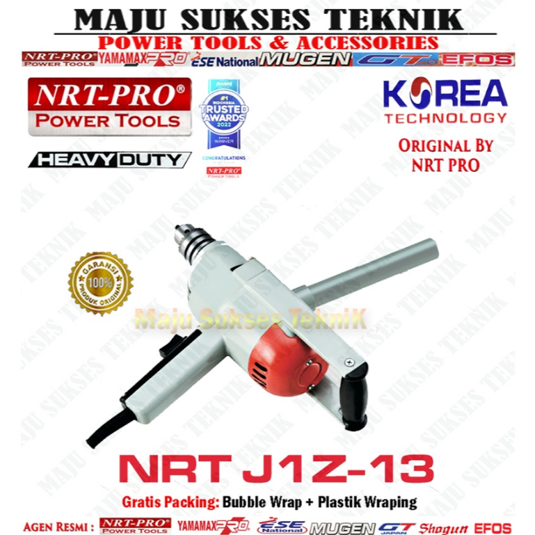 NRT PRO J1Z-13 HD Mesin Bor Dragon Body Besi 13mm Bor Listrik 13 mm  Elektrik Electric Drill J1Z-13H