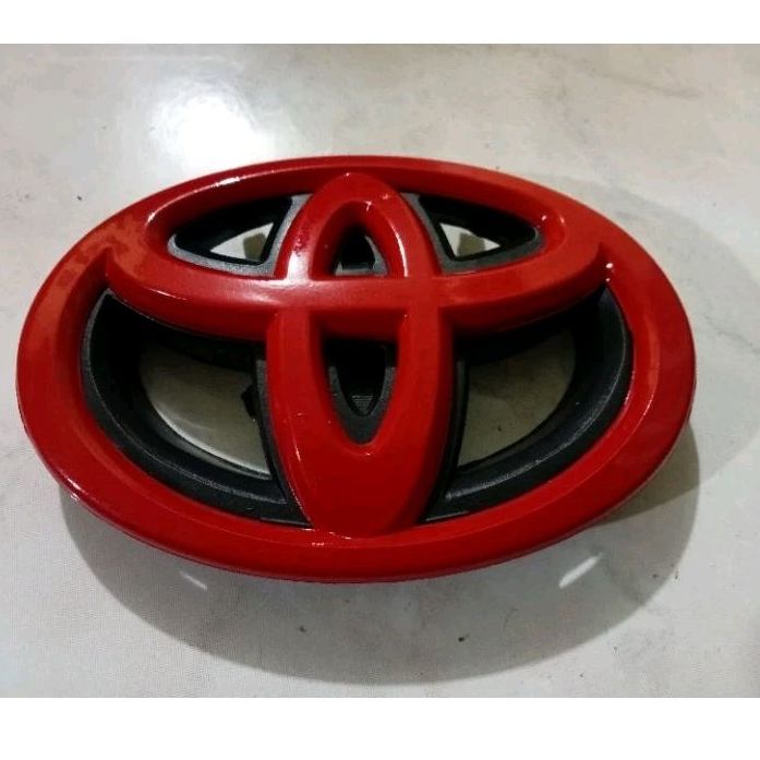 emblem logo gril bumper depan + bracket toyota innova th 2012-2015 original