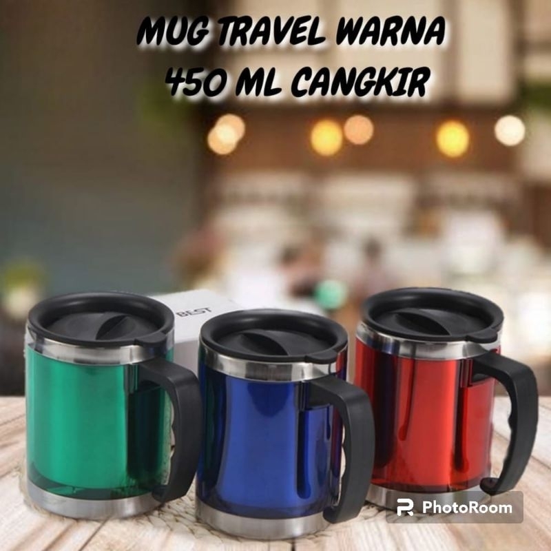 Mug kopi mug travel tahan panas 450ml