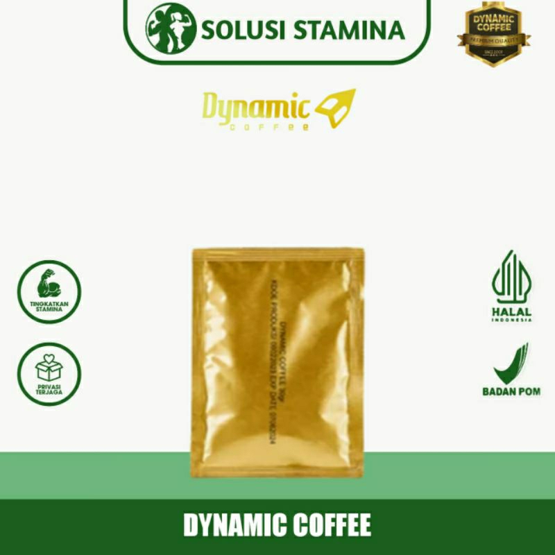 

Eceran Sachet - Kopi Dynamic Original - Minuman Serbuk Kopi Krimer dengan Kurma dan Madu