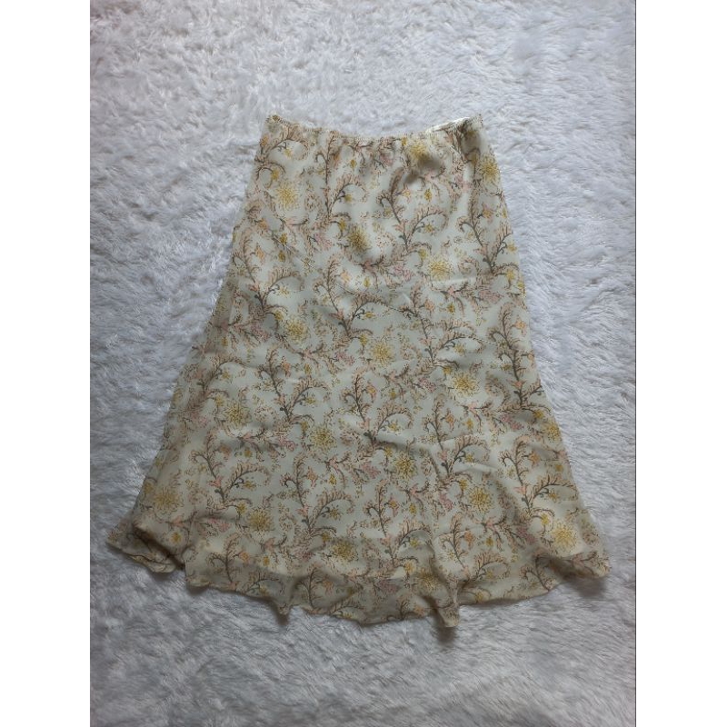 Rok Kuning Pastel A Line