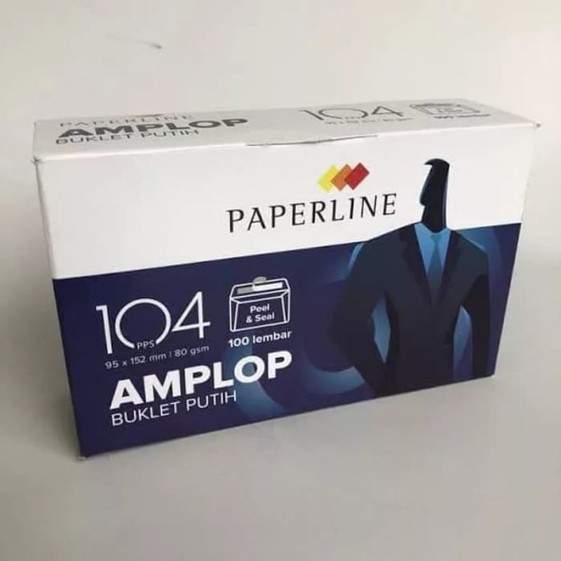 

paperline amplop putih isi 100 lembar 95 × 152 mm