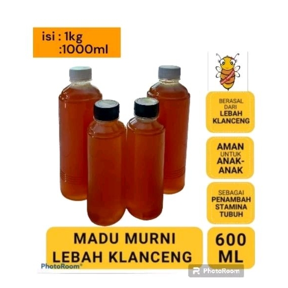 

madu murni trigona/klanceng jenis itama isi 500ml