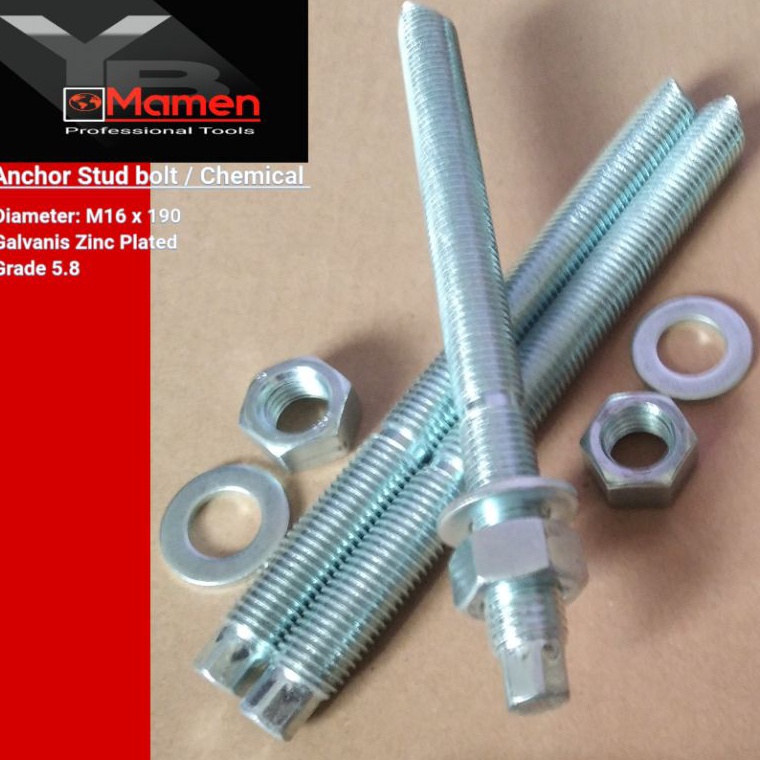 ke Chemical anchor M16  Anchor chemical stud bolt M16x19  L
