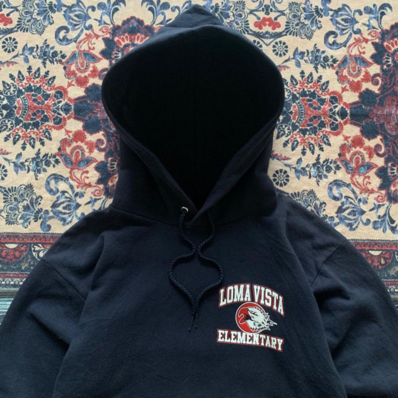 Hanes "Loma Vista Elementary" Pullover Hoodie Navy