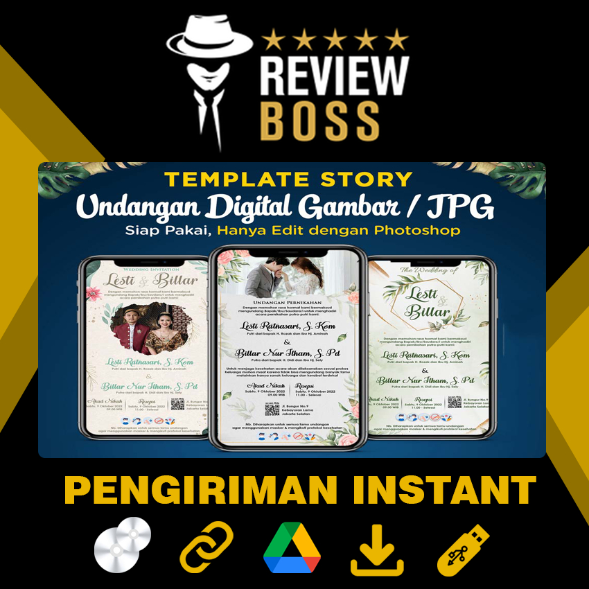 STORY TEMPLATE UNDANGAN PERNIKAHAN DIGITAL WEDDING INVITATION RUSTIC GAMBAR AESTHETIC JPG STATIS KEK
