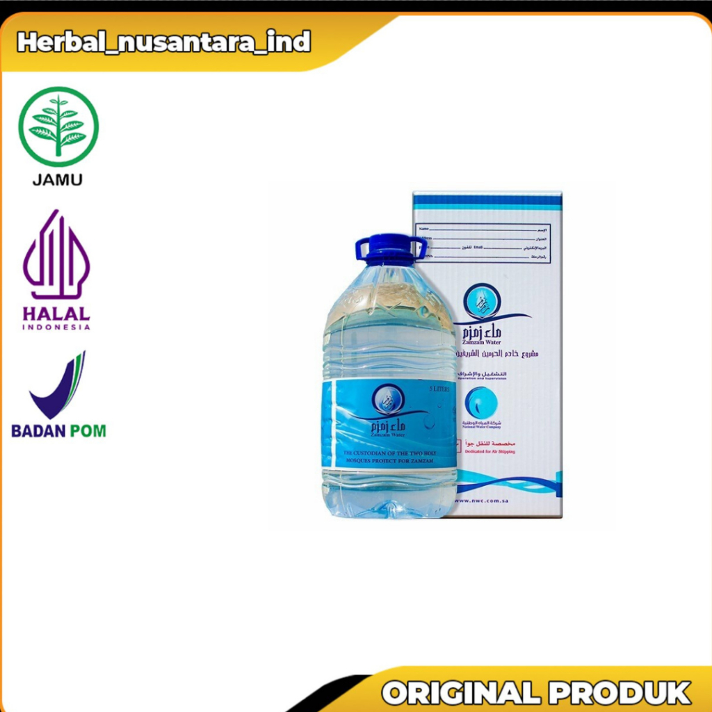 

AIR ZAM ZAM 5 LITER 100% ASLI NON BARCODE ASLI ORIGINAL