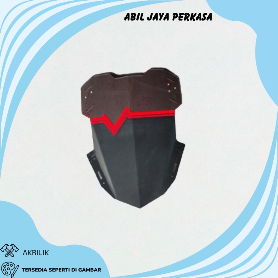 VISOR 50 CM CUSTOM POLET CUSTOM WINDSHIELD 50 CM YAMAHA NEW VIXION | FZ150I VISOR CUSTOM VISOR VIXIO