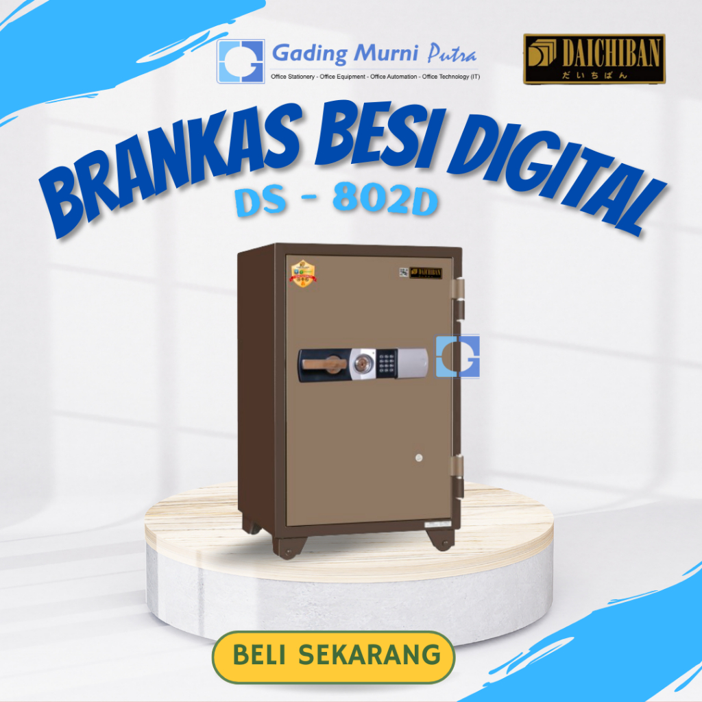 Daichiban DS-802D Brankas Elektronik Hitam 60x45x40 cm Tahan Api dan Air