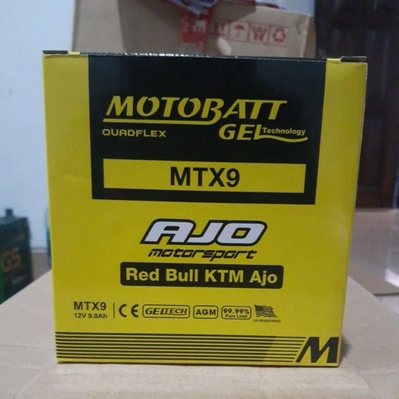 Aki Motor Suzuki Thunder 125, Thunder 250 Motobatt MTX9 Aki Kering
