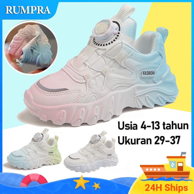 Sepatu Sneakers Anak Perempuan Sepatu Anak Perempuan olahraga anak menengah dan besar baru dengan ka