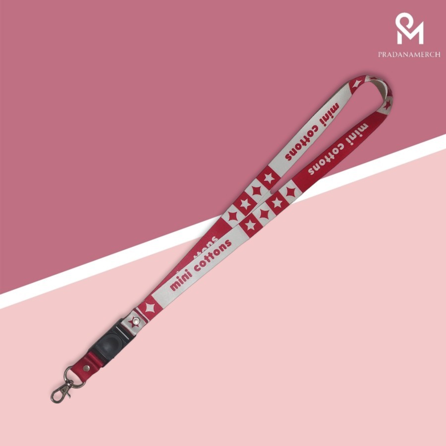 Lanyard Custom Tali Kartu Digital Print Cetak Lanyard Id Card Custom - Lanyard+ID Card