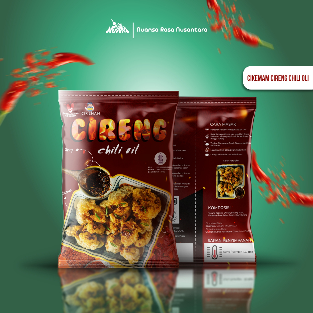 

[ TERLARIS & TERPERCAYA] Cireng Chili Oil Original Pedas Gurih Cikruh Premium Renyah Rujak Crispy Cikemam Viral