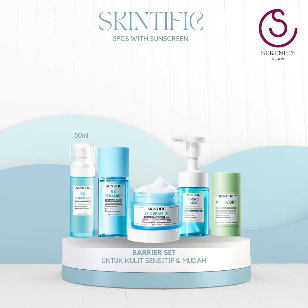 Serenity Glow - Skintific Paket Set 6pcs Paket Skincare