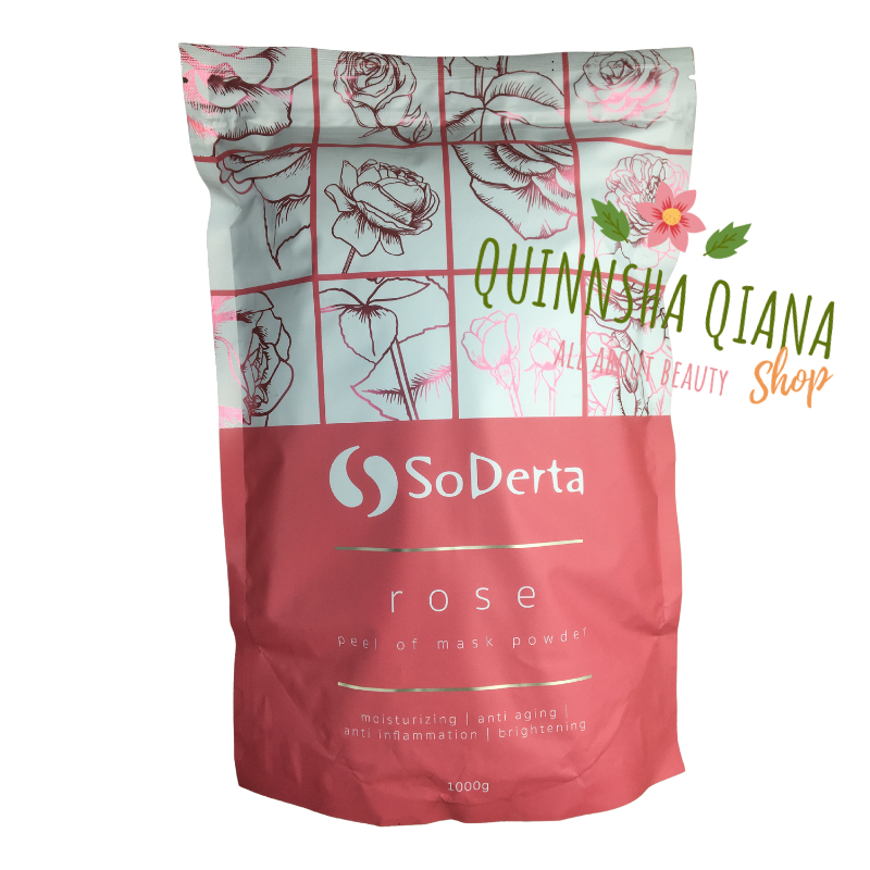 SODERTA ROSE PEEL OFF MASK 1KG Penyegar Anti Penuaan Dini Masker Wajah Bubuk BPOM Kiloan Murah Pill