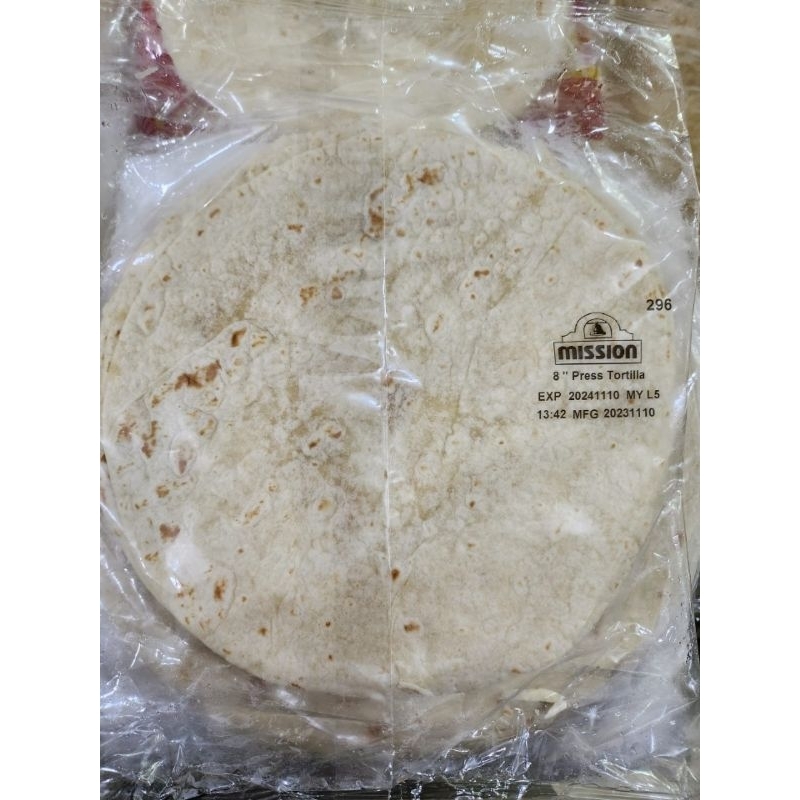 

[INSTANT & SAMEDAY ONLY] Mission Tortilla 8" Press Tortilla