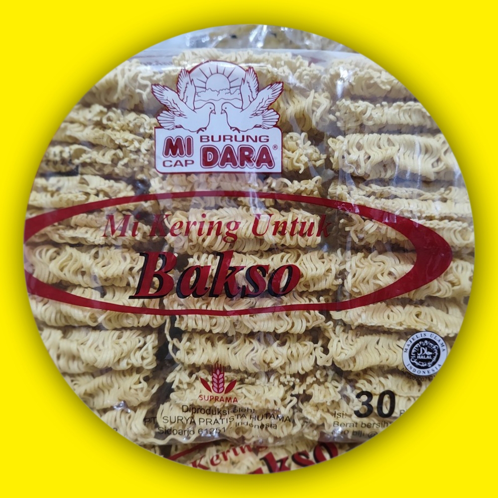 

Mie Burung Dara Isi 30 Pcs / Mie Bakso