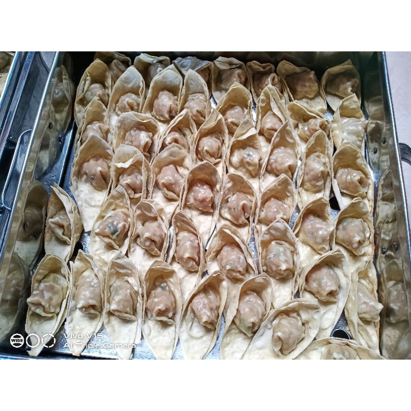 

pangsit ayam / wonton ayam ( bumbu & chili oil )