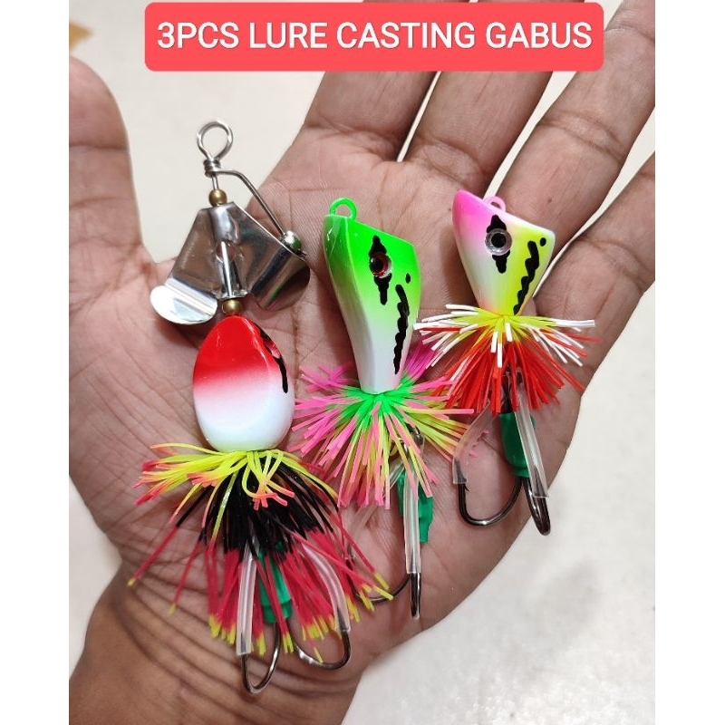PAKET 3PCS LURE CASTING GABUS.