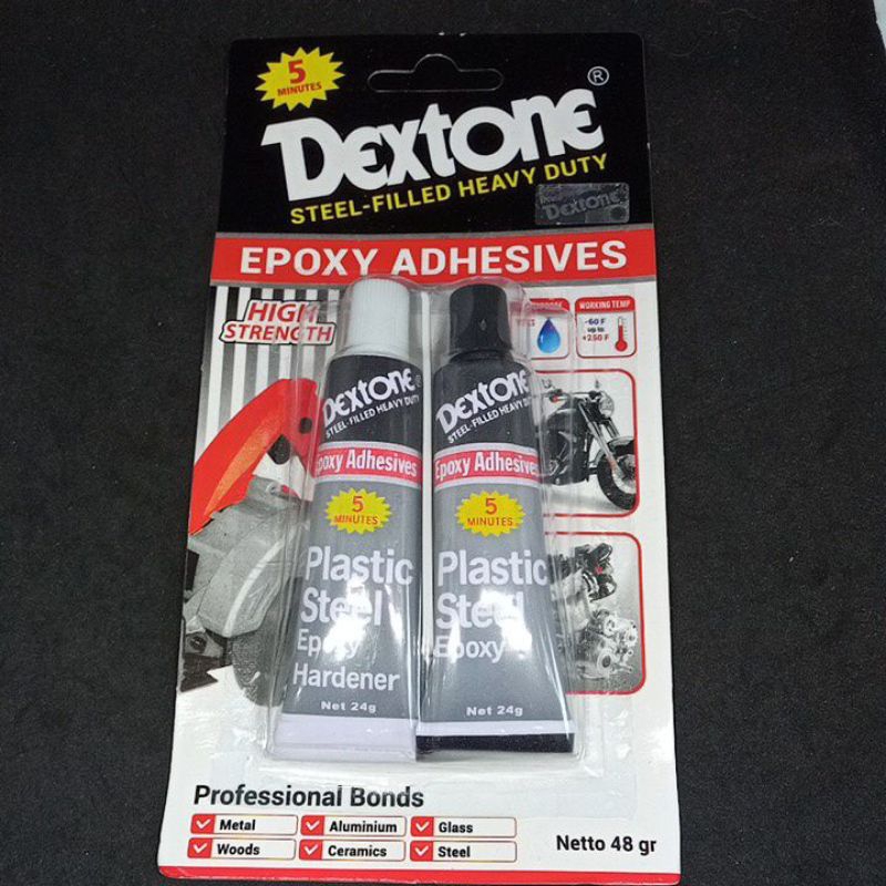 Lem Hitam Putih / Lem Besi Dextone