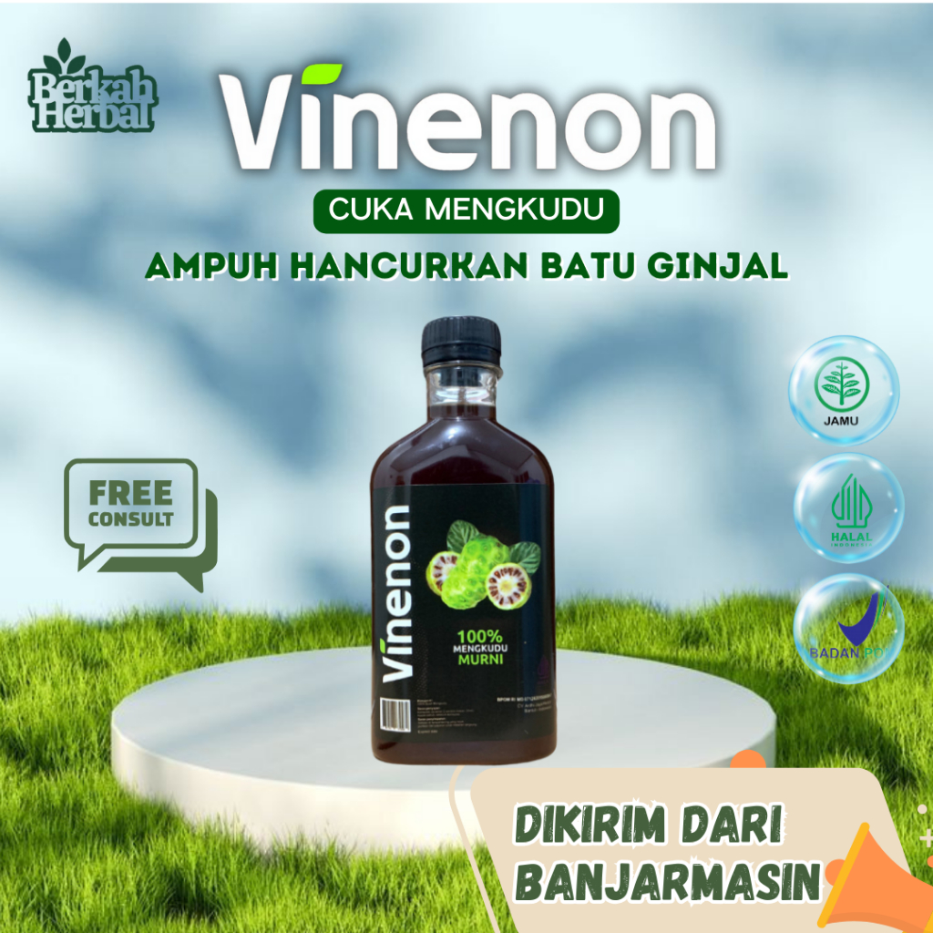 

Vinenon Cuka Mengkudu Asli Hancurkan Batu Ginjal Melancarkan Purin Tubuh Original Banjarmasin