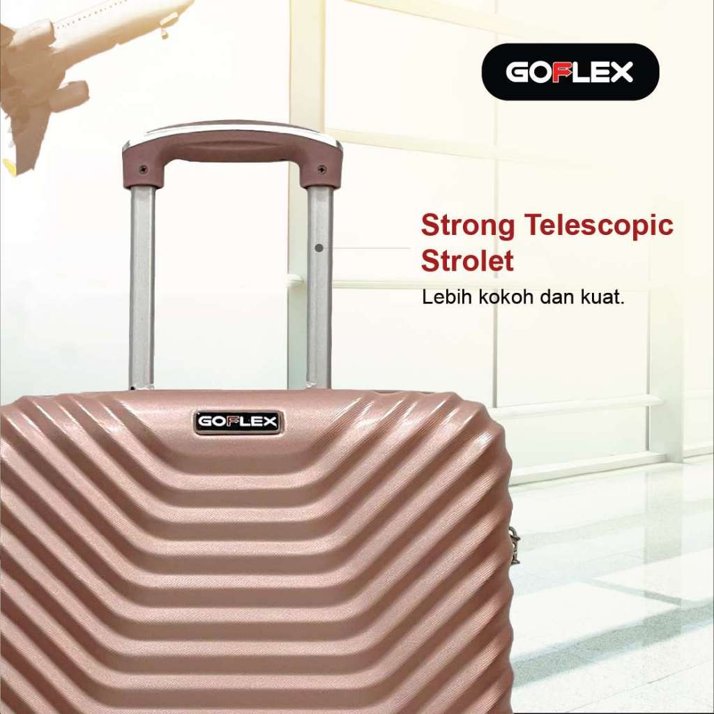 Recommended [Free Packing Dus]Goflex Koper 28 Inch/Koper Polo/Tas Koper/Roda Putar Premium Original