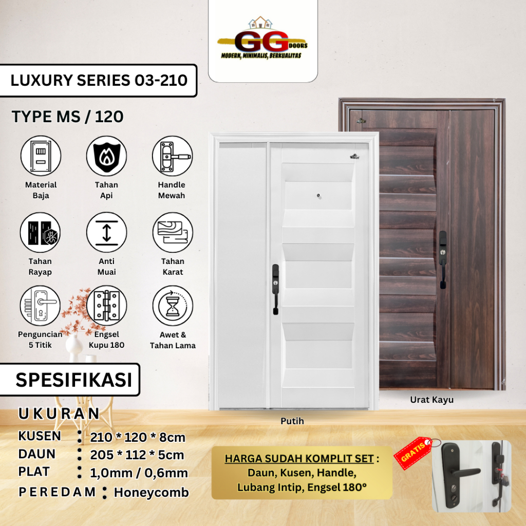 PINTU BAJA GG - LUXURY MS 120x210cm