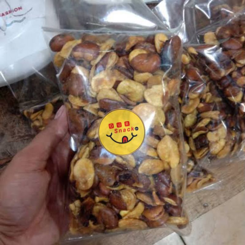 

Kacang Koro Kulit 250gr - Kacang Koro Gurih Renyah Asin