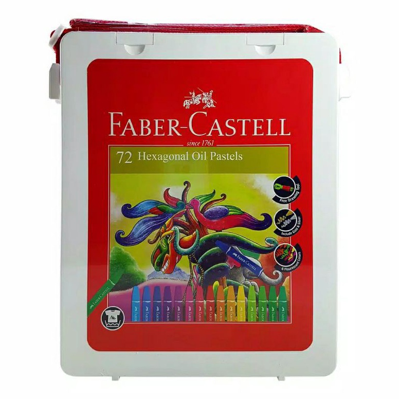 

KODE Q93E Crayon Faber Castell Hexagonal Oil Pastel Faber Castell 72 Warna