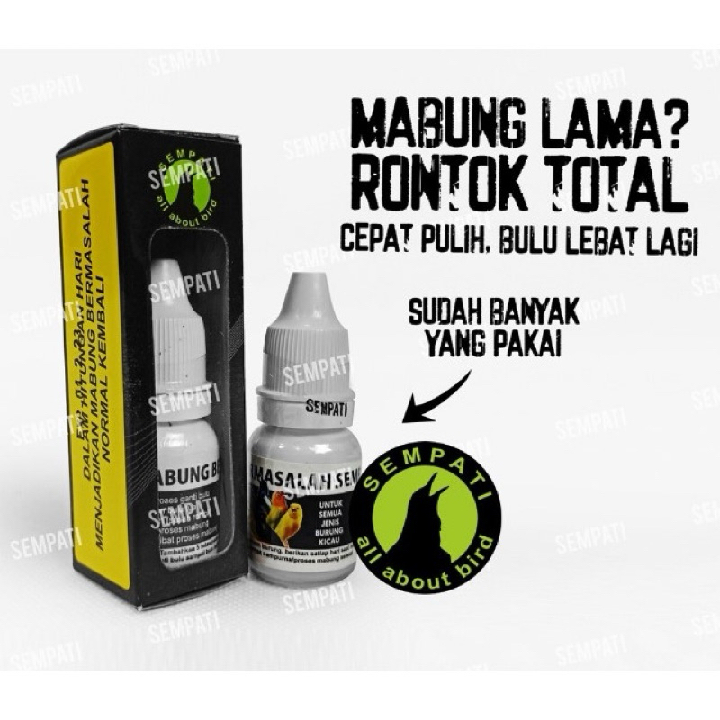 Obat mabung burung merek sempati