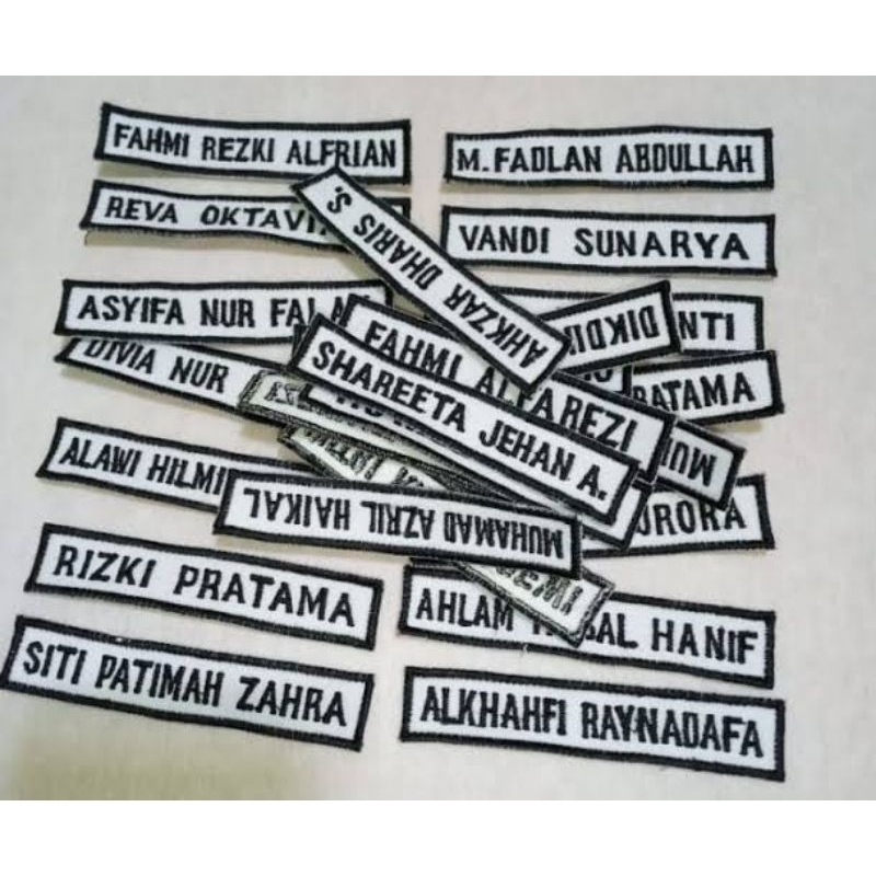 

BORDIR NAMA ANAK SEKOLAH