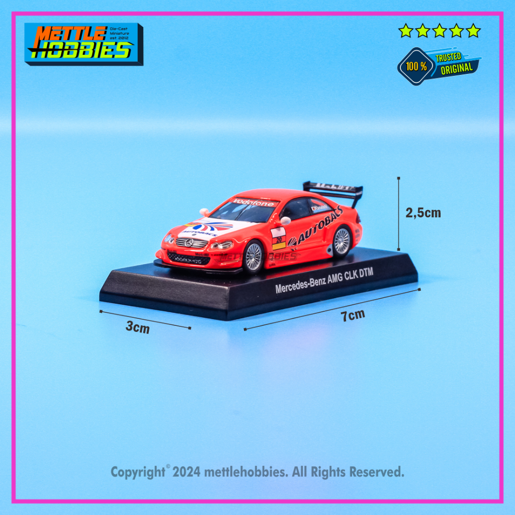 Kyosho Mercedes Benz AMG CLK DTM Autobacs Diecast Miniatur Mobil 1:64