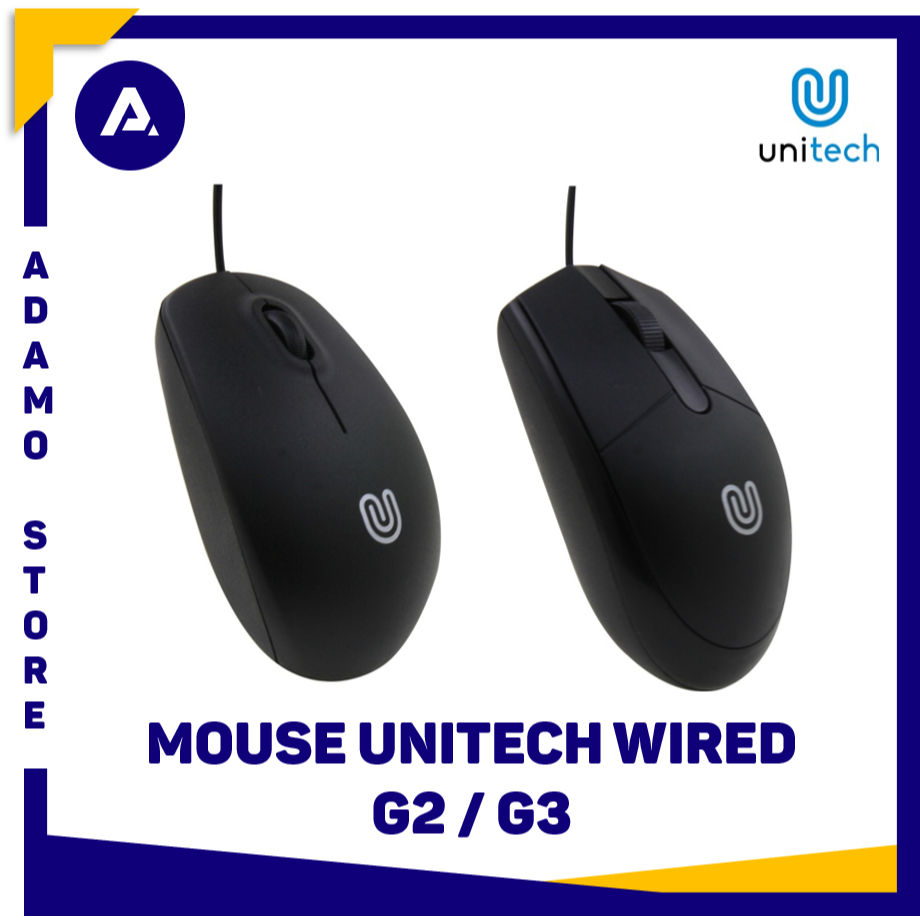 Mouse Unitech G2 G3 USB Wired Mouse Kabel Optical 1000 DPI
