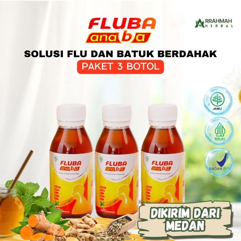 

PAKET 3 BOTOL MADU FLUBA ANABA - Madu herbal alami solusi ampuh masalah flu dan batuk serta legakan tenggorokan original 100% distributor resmi langsung dikirim dari medan
