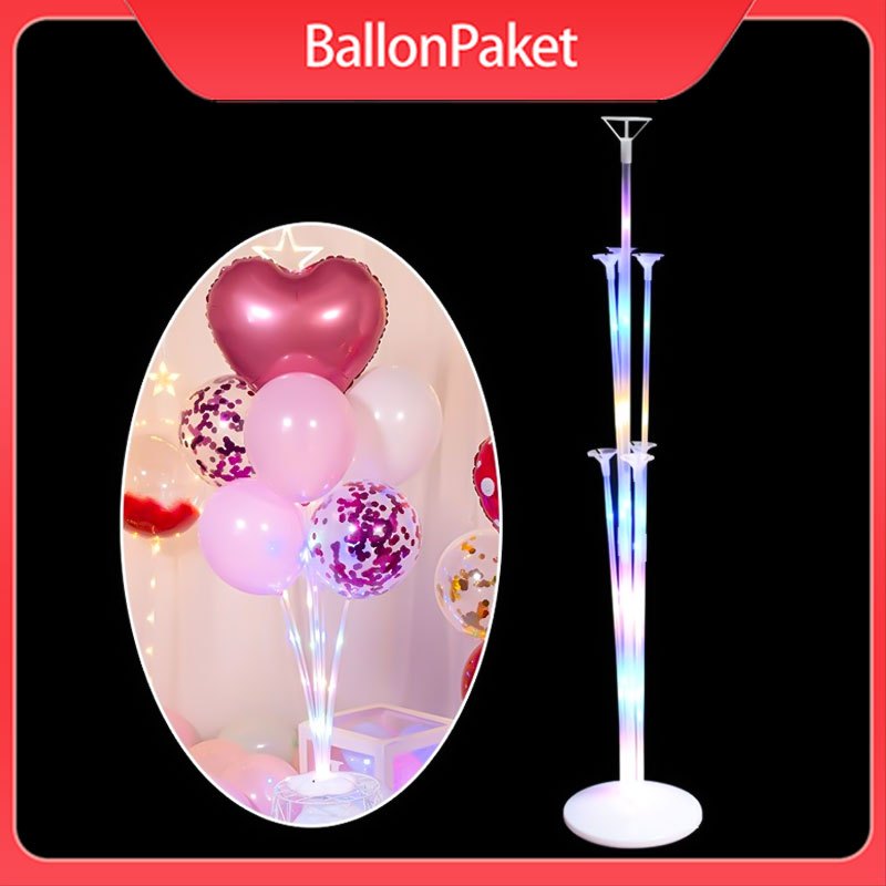 Stik Balon 7in1 Led  Standing Balon 7in1 Lampu LED Standing Balon Dekorasi Pesta