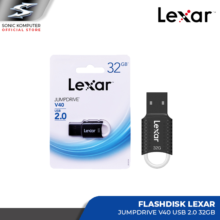 Flashdisk Lexar Jump Drive V40 Usb 2.0 16gb 32gb