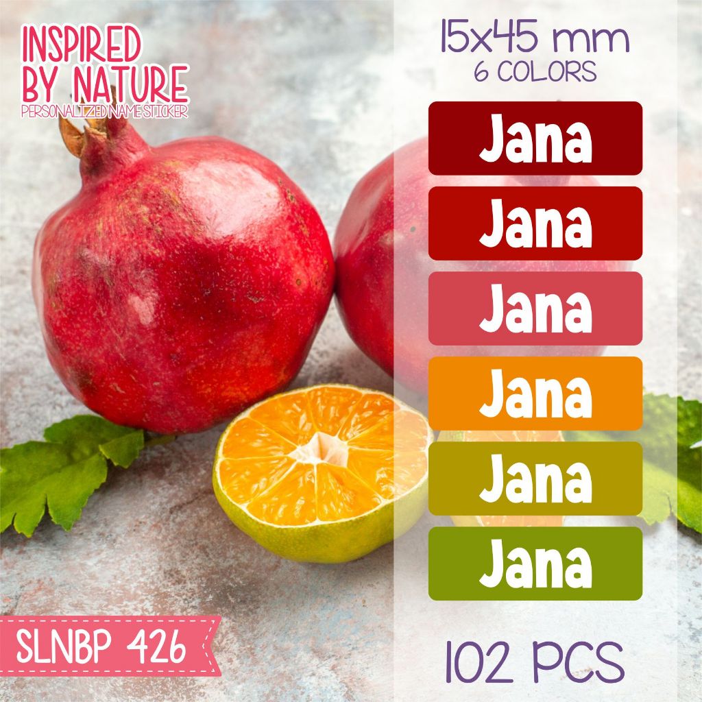 

Stiker label nama waterproof kartun sepatu buku sekolah anak SLNBP-426