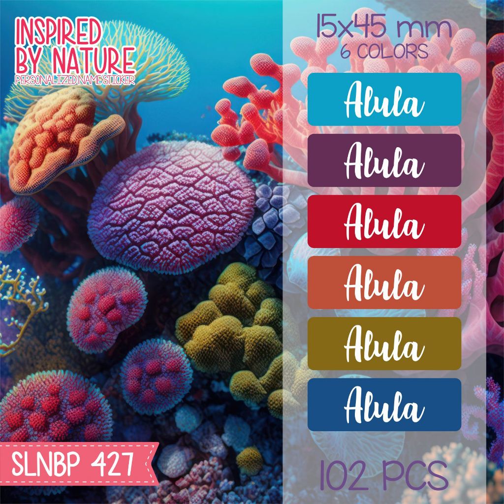 

Stiker label nama waterproof kartun sepatu buku sekolah anak SLNBP 427