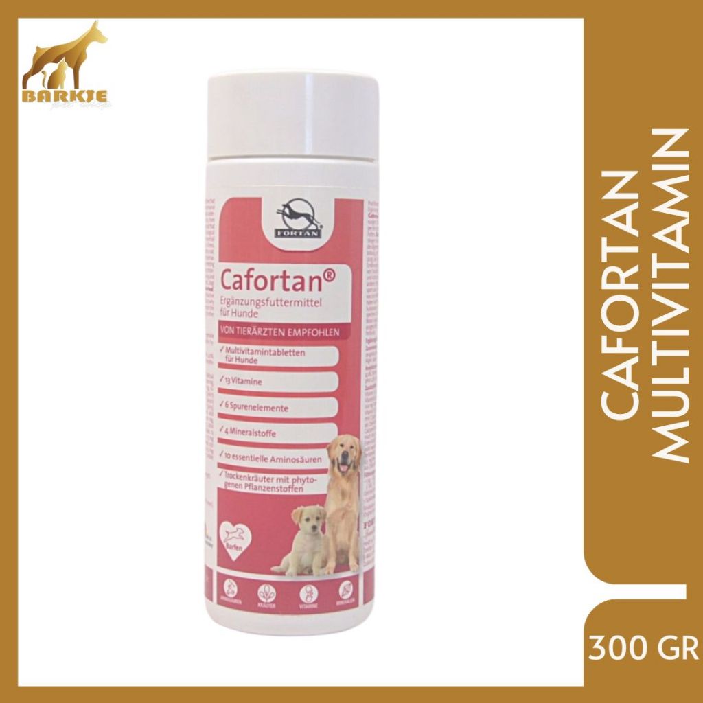 Suplement vitamin kucing anjing - Cafortan multivitamin 300 gr - vitamin hewan