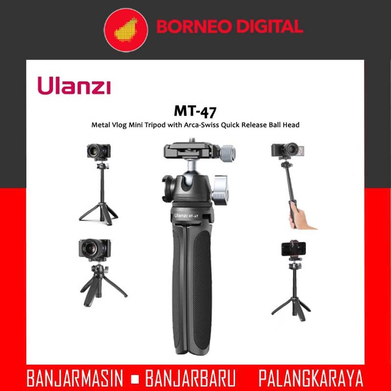 Ulanzi MT-47 Metal Vlog Mini Tripod with Arca Swiss Ball Head