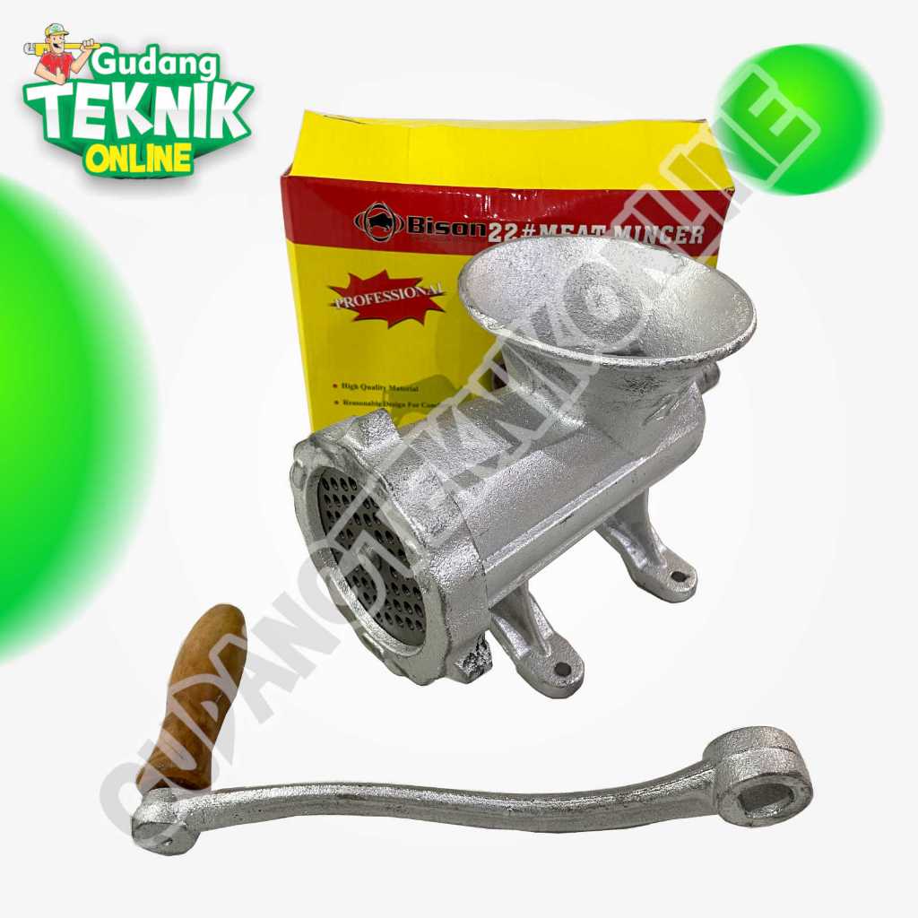Gilingan Daging MANUAL No.22 BISON / Alat Giling Penggiling Daging Sapi Ayam Meat Mincer Grinder No 