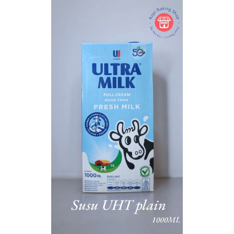 

Ultra milk 1liter fresh milk susu uht plain