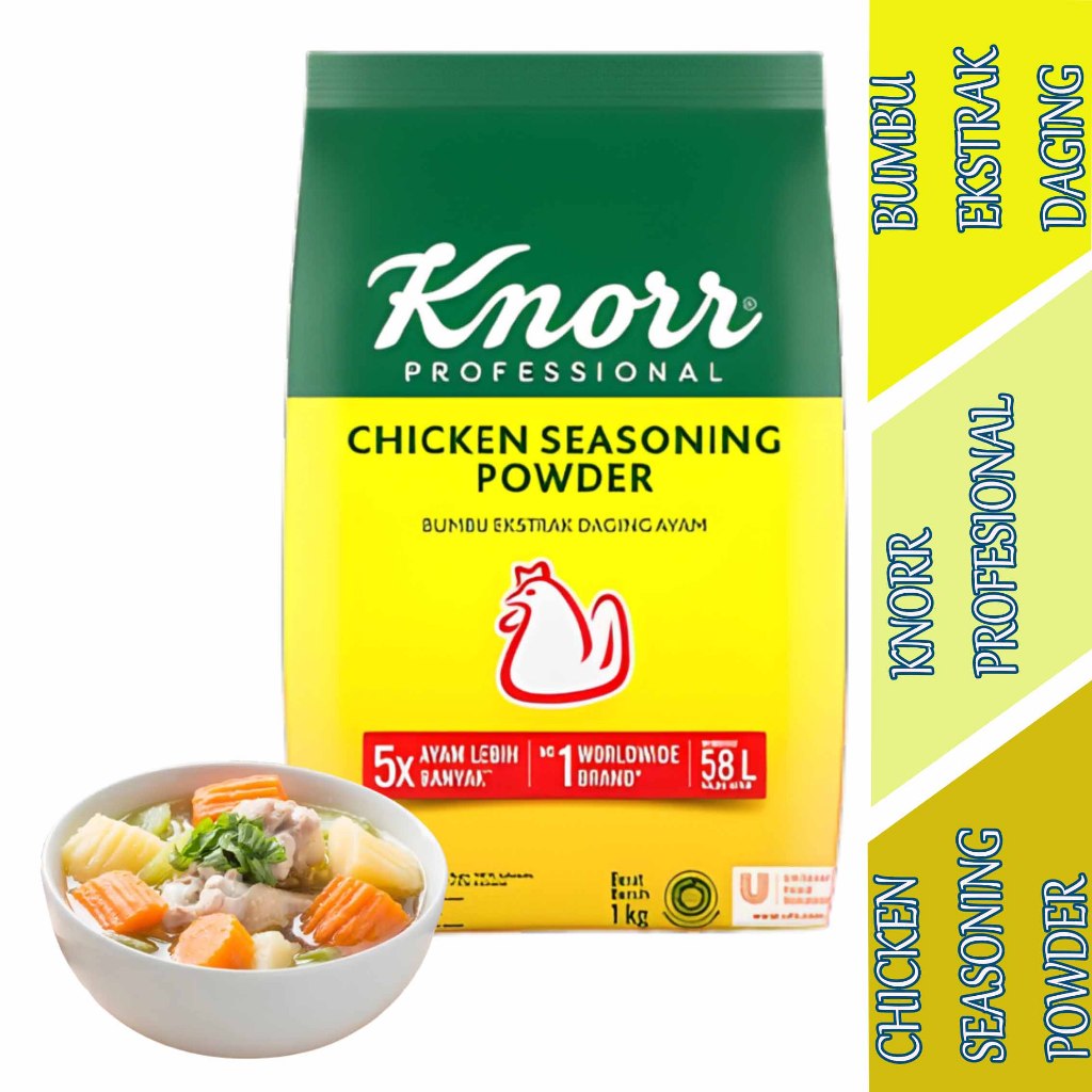 

Chicken Seasoning Powder - Knorr - Bumbu Ekstrak Daging Ayam - 1kg